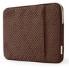 image:imageBAGSMART Laptop Sleeve Bag Compatible with MacBook AirPro 13133 inch Notebook Compatible with MacBook Pro 14 Inch MacBook Air M2 Sleeve 13 Inch Repellent Protective Case with Pocket PinkCoffee Brown
