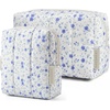 image:imageBAGSMART Makeup Bag Duo Set Puffy Padded Travel Cosmetic Organizer with Slipin Pockets Large Toiletry Bag amp Small Purse Pouch Travel Essentials for Women Blue Ditsy Floral18Blue Ditsy Floral