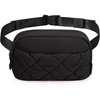 image:imageBAGSMART Puffy Fanny Packs for Women Crossbody Belt Bag with Adjustable Strap Quilted Waist Pack Purse for Traveling Shopping WorkoutBlackpuffy