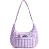 image:imageBAGSMART Quilted Crossbody Bags for Women Travel Purses Hobo Shoulder Bag  Fits 129 iPad Long Adjustable Strap Puffer Purses for Commute Daily Use Travel Essentials Inner Pockets WaterresistantEiced Lavender