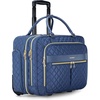 image:imageBAGSMART Rolling Laptop Bag Women 173Inch Quilted Briefcase on Wheels Computer Case for Business Travel WorkNavy Blue