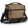 image:imageBAGSMART Small Camera Bag for Photographers Compact Camera Shoulder Bags for DSLRSLRMirrorless Cameras Waterproof Crossbody Camera Case with Tripod Holder Khaki