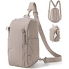 image:imageBAGSMART Small Crossbody Bags for Women Puffer Sling Bag Fanny Packs Purses Hobo Handbag for Daily Travel HikingBrown