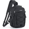 image:imageBAGSMART Small Crossbody Sling Bag Crossbody Daypack Chest Shoulder Bag Hiking Small Backpack for Casual Travel SportBlack