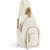 image:imageBAGSMART Small Crossbody Sling Bag for Men Women Small Sling Backpack Shoulder Bag AntiTheft Chest DaypackBeige