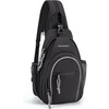 image:imageBAGSMART Small Crossbody Sling Bag for Men Women Small Sling Backpack Shoulder Bag AntiTheft Chest DaypackBlack
