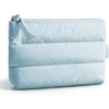 image:imageBAGSMART Small Makeup Bag Elegant Cosmetic Pouch with Tassel Soft WaterResistant Travel Organizer for Women Cosmetics amp Everyday Essentials Pink02Baby Blue