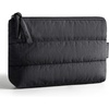 image:imageBAGSMART Small Makeup Bag Elegant Cosmetic Pouch with Tassel Soft WaterResistant Travel Organizer for Women Cosmetics amp Everyday Essentials Pink02Black