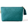 image:imageBAGSMART Small Makeup Bag Elegant Cosmetic Pouch with Tassel Soft WaterResistant Travel Organizer for Women Cosmetics amp Everyday Essentials PinkTeal1pcs