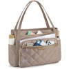 image:imageBAGSMART Teacher Tote Bag for Women 156in Quilted with Insulated Pocket amp Nurse Bag Features BrownBrown