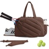 image:imageBAGSMART Tennis Gym Bag for Women 3in1 Sports Duffle Sling Backpack  40oz Tumblers Bag Converts to Travel Duffle Court Backpack or Crossbody Sling for 2 RacketsPaddles 156 Laptop amp ShoesIMocha Brown