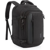 image:imageBAGSMART Travel Backpack Carry on Flight Approved 28L Lightweight Backpack Fits 173 Inch Laptop for Men Women Water Resistant Personal Item Travel Bag with USB Charging Port BlackBlack