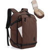 image:imageBAGSMART Travel Backpack Women 156 Inch Carry On Backpack Flight Approved TSA Approved Personal Item Travel Bag Water Resistant Weekender Bag Luggage Daypack Forest GreenCoffee Brown