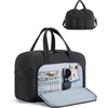 image:imageBAGSMART Travel Duffel Bag Carry on Travel Bag with Jewelry Compartment 35L Weekender Duffle for Women Water Resistant BlackBlack