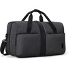 image:imageBAGSMART Travel Duffel Bags with Dividers 32L Gym Duffle Bag with Laptop Compartment Carry On Weekender Overnight Bag Shoe Bag PVC Wet Pocket BrownBlack Grey