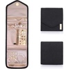 image:imageBAGSMART Travel Jewelry Organizer Roll Foldable Jewelry Case for JourneyRings Necklaces Bracelets Earrings Soft PinkBlack