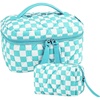 Checkered Blue 2 Pcs