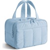 image:imageBAGSMART Travel Toiletry Bag Puffy Large Toiletry Bag for Women Lightweight Cosmetic Makeup Bag Organizer with Handle for Traveling Accessories Essentials Toiletries BlackLight Blue