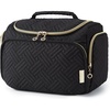 image:imageBAGSMART Travel Toiletry Bag for Women Cosmetic Bag Makeup Bag Organizer with Handle Travel Bag for Toiletries Travel Accessories Full Sized ContainerBlack