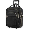 image:imageBAGSMART Underseat Carry On Luggage Airline approved16inch Small Underseater Softside Travel Suitcase with Wheels Lightweight Overnight Rolling Carryon Luggage for Women Men WeekenderBlackBlack