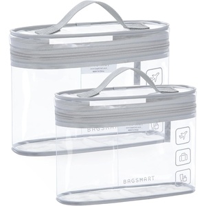 image:imageBAGSMART 18 Pack TSA Approved Travel Bottles for Toiletries Leak Proof Silicone Travel Size Containers Bottles for Shampoo GreyGray