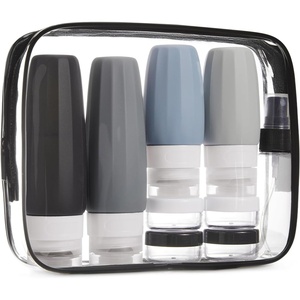 image:imageBAGSMART 18 Pack TSA Approved Travel Bottles for Toiletries Leak Proof Silicone Travel Size Containers Bottles for Shampoo GreyGrey3