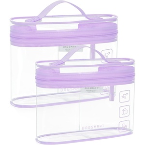 image:imageBAGSMART 18 Pack TSA Approved Travel Bottles for Toiletries Leak Proof Silicone Travel Size Containers Bottles for Shampoo GreyPurple