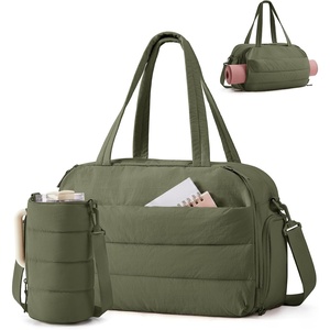 image:imageBAGSMART 2 Set Gym Bag for Women Yoga Bag with Water Bottle Holder Navy  For yoga travel sports dance 25L pilates bag overnight duffle bagGreen
