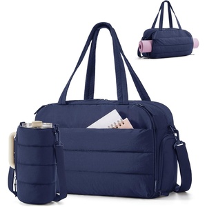 image:imageBAGSMART 2 Set Gym Bag for Women Yoga Bag with Water Bottle Holder Navy  For yoga travel sports dance 25L pilates bag overnight duffle bagNavy