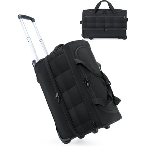 image:imageBAGSMART 40L Rolling Duffle Bag with Wheels and Handle TSA Carry On Bags for Travel with Shoe Compartment CharcoalCharcoal