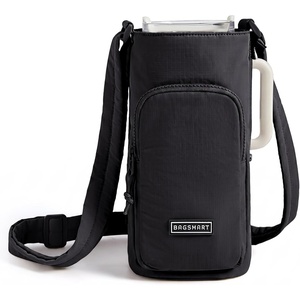 image:imageBAGSMART 40oz Water Bottle Holder with Strap Quilted Crossbody Purse Drink Carrier Gym Accessories for WomenClassic