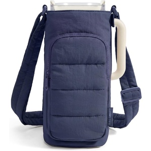 image:imageBAGSMART 40oz Water Bottle Holder with Strap Quilted Crossbody Purse Drink Carrier Gym Accessories for WomenNvay