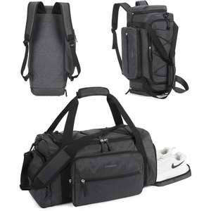 image:imageBAGSMART 4IN1 Gym Bag for Women Men TSA Duffle Bag for Travel  With Shoe Compartment amp Wet Pocket 22L30L38L Tactical Backpack with 40oz Water Bottle Holder Lightweight WaterresistantBBlack