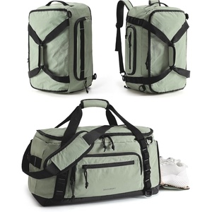 image:imageBAGSMART 4IN1 Gym Bag for Women Men TSA Duffle Bag for Travel  With Shoe Compartment amp Wet Pocket 22L30L38L Tactical Backpack with 40oz Water Bottle Holder Lightweight WaterresistantGreenish Gray