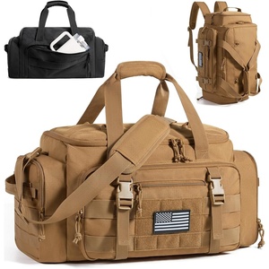 image:imageBAGSMART 4IN1 Gym Bag for Women Men TSA Duffle Bag for Travel  With Shoe Compartment amp Wet Pocket 22L30L38L Tactical Backpack with 40oz Water Bottle Holder Lightweight WaterresistantDesert Khaki