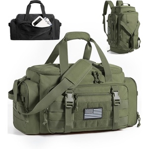image:imageBAGSMART 4IN1 Gym Bag for Women Men TSA Duffle Bag for Travel  With Shoe Compartment amp Wet Pocket 22L30L38L Tactical Backpack with 40oz Water Bottle Holder Lightweight WaterresistantOlive Drab