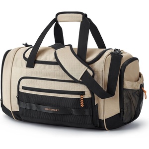 image:imageBAGSMART 4IN1 Gym Bag for Women Men TSA Duffle Bag for Travel  With Shoe Compartment amp Wet Pocket 22L30L38L Tactical Backpack with 40oz Water Bottle Holder Lightweight WaterresistantKakhi
