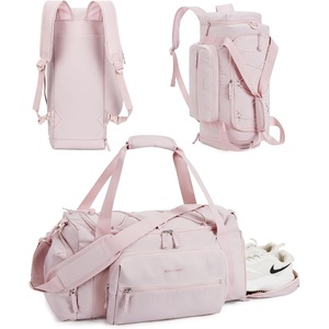 image:imageBAGSMART 4IN1 Gym Bag for Women Men TSA Duffle Bag for Travel  With Shoe Compartment amp Wet Pocket 22L30L38L Tactical Backpack with 40oz Water Bottle Holder Lightweight WaterresistantABaby pink