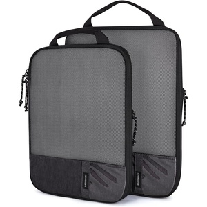 image:imageBAGSMART 6 Set 4 Set2 Set Compression Packing Cubes for Travel Lightweight Luggage Organizer Bags Durable Space Saver Bags Travel EssentialsJet Black
