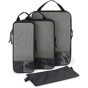 image:imageBAGSMART 6 Set 4 Set2 Set Compression Packing Cubes for Travel Lightweight Luggage Organizer Bags Durable Space Saver Bags Travel EssentialsMidnight Black