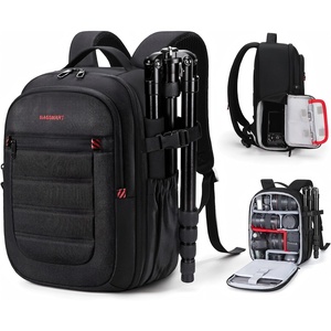 image:imageBAGSMART Camera Bag for DSLR Waterproof Camera Backpacks for Photographers Camera Case with Laptop Compartment156 BlackBlack
