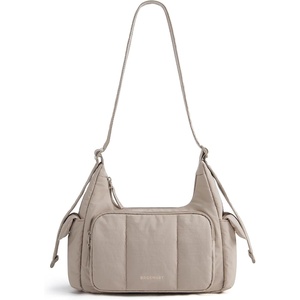 image:imageBAGSMART Crossbody Bag for Women 6L Lightweight Hobo Purse for Travel amp Daily Use Waterresistant Cute Puffer Shoulder BagAwarm Sand