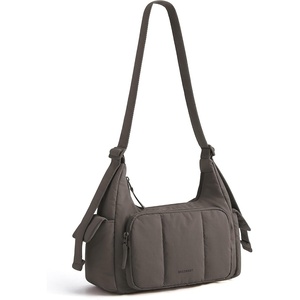 image:imageBAGSMART Crossbody Bag for Women 6L Lightweight Hobo Purse for Travel amp Daily Use Waterresistant Cute Puffer Shoulder BagCharcoal Gray