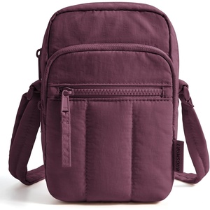 image:imageBAGSMART Crossbody Bags for Women Mini Cell Phone Cross body Purses Travel Wallet with RFID Blocking Card SlotsBlack Purple