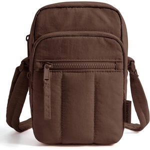 image:imageBAGSMART Crossbody Bags for Women Mini Cell Phone Cross body Purses Travel Wallet with RFID Blocking Card SlotsCoffee Brown