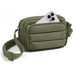 image:imageBAGSMART Crossbody Bags for Women Puffer Crossbody Purses for Women with RFID Blocking Slots Handbags Wallet Small Purse  Travel PurseOlive Green