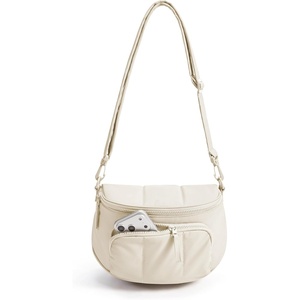 image:imageBAGSMART Crossbody Bags for Women Puffer Cute Bum Bag with Pouch Quilted Hobo Bag for Daily Travel CollegeCashmere Beige