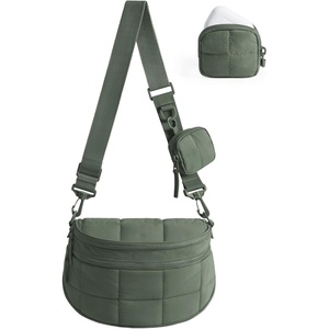 image:imageBAGSMART Crossbody Bags for Women Puffer Cute Bum Bag with Pouch Quilted Hobo Bag for Daily Travel CollegeSage