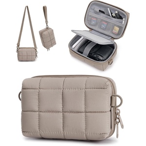 image:imageBAGSMART Digital Camera Case Protective Puffy Camera Case with 2 Carrying Ways Lightweight amp Waterproof Small Camera Bag for Canon PowerShot G7X Mark IIIIISony DSCW800DSCW830  PinkCamel