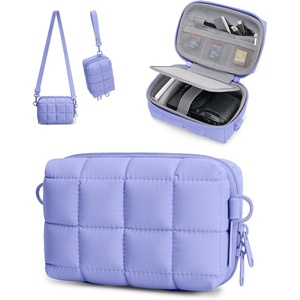 image:imageBAGSMART Digital Camera Case Protective Puffy Camera Case with 2 Carrying Ways Lightweight amp Waterproof Small Camera Bag for Canon PowerShot G7X Mark IIIIISony DSCW800DSCW830  PinkPurple